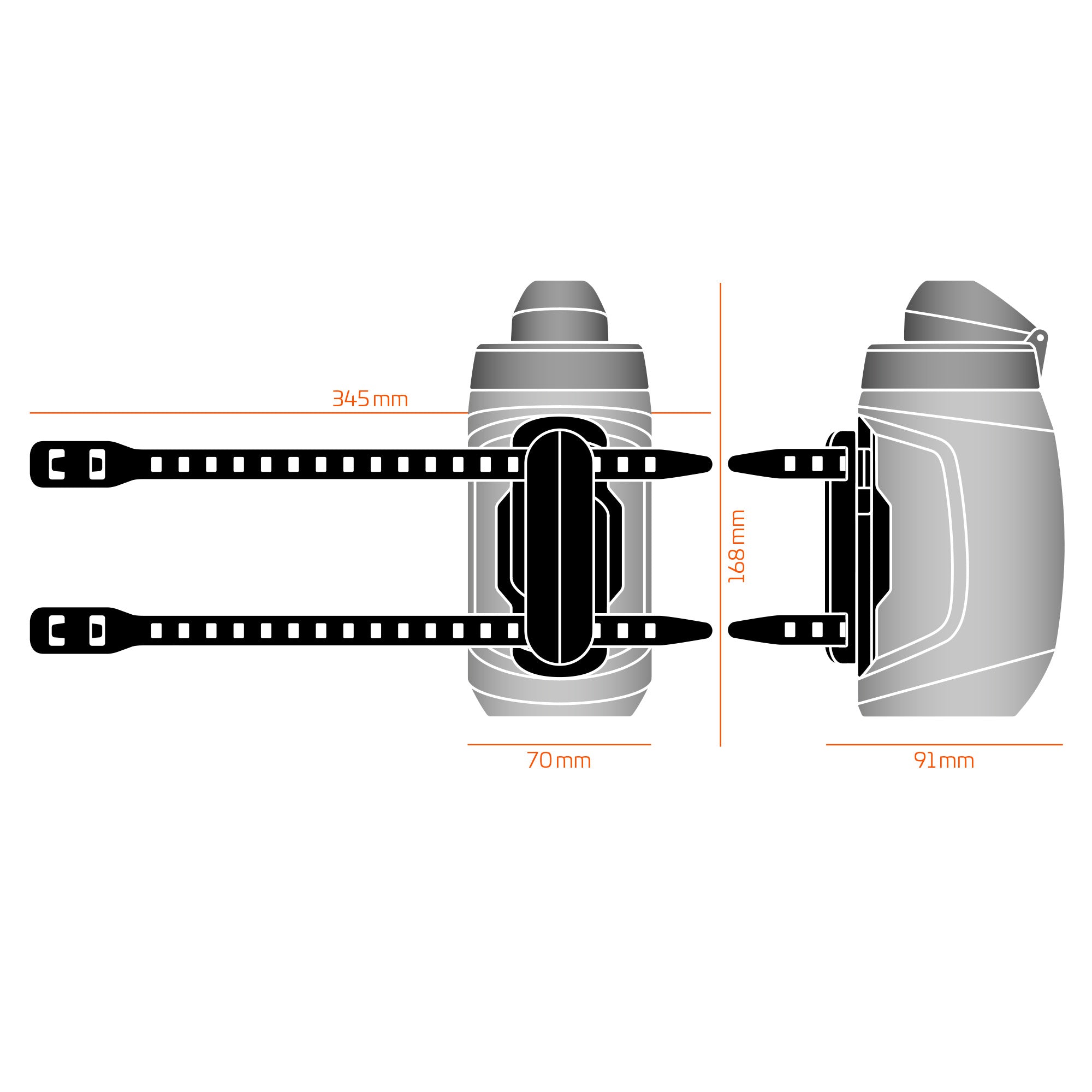 TWIST 450 Bottle + Universal Bike Base